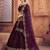 Embroidered Thread Work Semi-Stitched Lehenga & Unstitched