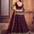 Embroidered Thread Work Semi-Stitched Lehenga & Unstitched