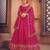 Embroidered Thread Work Semi-Stitched Lehenga & Unstitched Blouse With Dupatta