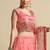 Embroidered Thread Work Semi-Stitched Lehenga & Unstitched Blouse With Dupatta