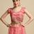 Embroidered Thread Work Semi-Stitched Lehenga & Unstitched Blouse With Dupatta