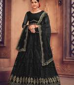 Embroidered Beads and Stones Semi-Stitched Lehenga & Unstitched Blouse With Dupatta