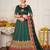 Embroidered Thread Work Semi-Stitched Lehenga & Unstitched Blouse With Dupatta