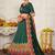Embroidered Thread Work Semi-Stitched Lehenga & Unstitched Blouse With Dupatta