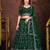 Embroidered Thread Work Semi-Stitched Lehenga & Unstitched Blouse With Dupatta