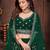 Embroidered Thread Work Semi-Stitched Lehenga & Unstitched Blouse With Dupatta