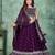 Embroidered Thread Work Semi-Stitched Lehenga & Unstitched Blouse With Dupatta