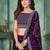 Embroidered Thread Work Semi-Stitched Lehenga & Unstitched Blouse With Dupatta