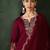 Women embroidered three quarter sleeves kurta & trousers with dupatta