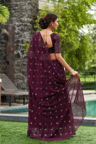 Embroidered Thread Work Semi-Stitched Lehenga & Unstitched Blouse With Dupatta