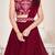 Embroidered Thread Work Semi-Stitched Lehenga & Unstitched Blouse With Dupatta