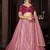 Embroidered Thread Work Semi-Stitched Lehenga & Unstitched Blouse With Dupatta