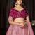 Embroidered Thread Work Semi-Stitched Lehenga & Unstitched Blouse With Dupatta