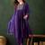 Women embroidered a-line kurta trousers & dupatta