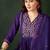 Women embroidered a-line kurta trousers & dupatta