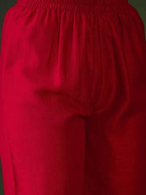 Floral embroidered pure cotton straight kurta with trouser & dupatta 3
