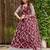 Embroidered Thread Work Semi-Stitched Lehenga & Unstitched Blouse With Dupatta