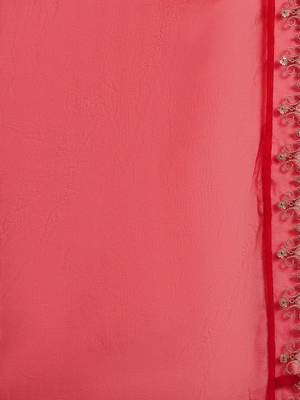 Women sequence embroidered kurta with trousers & dupatta 4