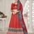 Embroidered Semi-Stitched Lehenga & Unstitched Blouse With Dupatta