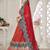 Embroidered Semi-Stitched Lehenga & Unstitched Blouse With Dupatta