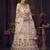 Embroidered Thread Work Semi-Stitched Lehenga & Unstitched Blouse With Dupatta