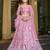 Embroidered Sequinned Semi-Stitched Lehenga & Unstitched Blouse With Dupatta