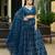 Embroidered Sequinned Semi-Stitched Lehenga & Unstitched Blouse With Dupatta
