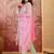 Embroidered v-neck kurta & trousers kurta set