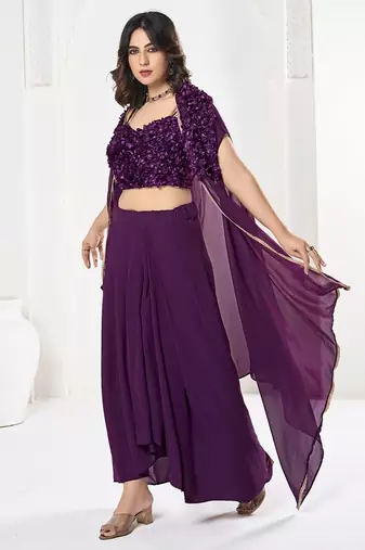 Embroidered Semi-Stitched Lehenga & Unstitched Blouse With Dupatta