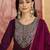 Women floral embroidered pleated sequinned kurta with trousers & with dupatta