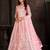 Embroidered Thread Work Semi-Stitched Lehenga & Unstitched Blouse With Dupatta