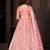 Embroidered Thread Work Semi-Stitched Lehenga & Unstitched Blouse With Dupatta