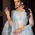 Embroidered Net Semi-Stitched Lehenga & Unstitched Blouse With Dupatta