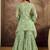 Women floral embroidered regular beads and stones kurta with sharara kurta sets