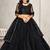 Embroidered Net Semi-Stitched Lehenga & Unstitched Blouse With Dupatta