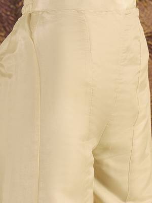 Ethnic motifs embroidered straight  kurta with palazzos & dupatta 5