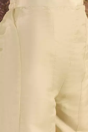 Ethnic motifs embroidered straight  kurta with palazzos & dupatta