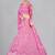 Embroidered Thread Work Semi-Stitched Lehenga & Unstitched Blouse With Dupatta
