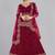 Embroidered Semi-Stitched Lehenga & Unstitched Blouse With Dupatta