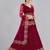 Embroidered Semi-Stitched Lehenga & Unstitched Blouse With Dupatta