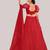 Embroidered Semi-Stitched Lehenga & Unstitched Blouse With Dupatta