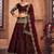 Embroidered Thread Work Semi-Stitched Lehenga & Unstitched Blouse With Dupatta