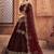 Embroidered Thread Work Semi-Stitched Lehenga & Unstitched Blouse With Dupatta