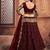 Embroidered Thread Work Semi-Stitched Lehenga & Unstitched Blouse With Dupatta