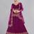 Embroidered Thread Work Semi-Stitched Lehenga & Blouse With Dupatta