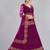 Embroidered Thread Work Semi-Stitched Lehenga & Blouse With Dupatta