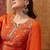 Embroidered round neck kurta & palazzos kurta sets