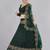 Embroidered Thread Work Semi-Stitched Lehenga & Blouse With Dupatta