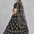Embroidered Shibori Semi-Stitched Lehenga & Unstitched Blouse With
