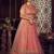 Embroidered Thread Work Semi-Stitched Lehenga & Unstitched Blouse With